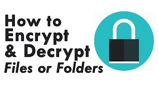 How to Encrypt amp Decrypt Files or Folders Using Command Prompt [upl. by Salokcin902]