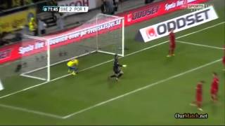 Sweden 2  3 Portugal All Goals e Relato Antena 1 19112013 [upl. by Merton]