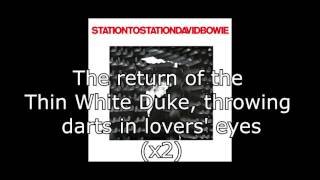 Station to Station  David Bowie  Lyrics [upl. by Vel348]