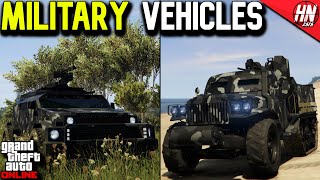 Top 10 Military Vehicles In GTA Online [upl. by Urita]