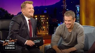 Boston Accent Lesson w Matt Damon [upl. by Esinehs]