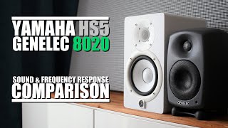 Genelec 8020D vs Yamaha HS5  Soun amp Frequency Response Comparison [upl. by Maryl]