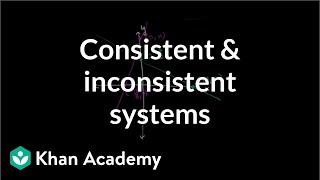 Consistent and inconsistent systems  Algebra II  Khan Academy [upl. by Shara]