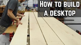 How to build and finish a desk top  DIY Table top [upl. by Pauletta]