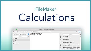 FileMaker Calculation Basics [upl. by Haraf]