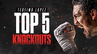 Top 5 Teofimo Lopez Knockouts [upl. by Sunday]