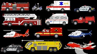 Emergency Vehicles Remastered  TheKidsPictureShow [upl. by Alegnasor]