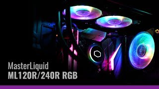 Cooler Master MasterLiquid ML120R  ML240R RGB [upl. by Aderb24]