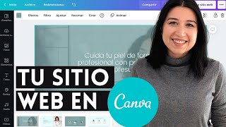 Cómo crear una página web GRATIS y FÁCIL en Canva Tutorial paso a paso 2021 [upl. by Ferris]