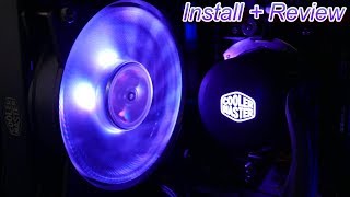 Cooler master Masterliquid ML120L RGB Review Installation [upl. by Nnaycart]