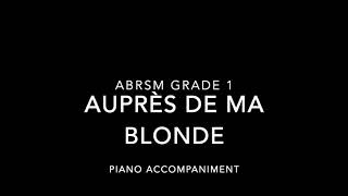 Auprès de ma Blonde Piano Accompaniment [upl. by Lunette]