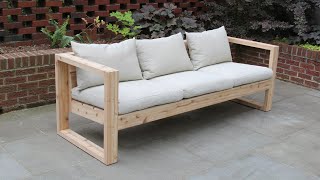 DIY Modern Outdoor Sofa  The Falcon Wing Sofa [upl. by Asilak]