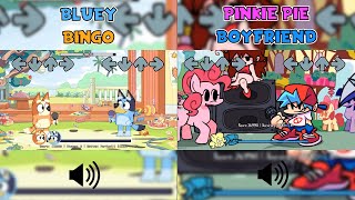 FNF Bluey amp Bingo VS Pinkie Pie amp Boyfriend  Song Smile █ Friday Night Funkin █ [upl. by Patti]