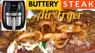 Air Fryer Steak Buttery and Juicy  NEW YORK STRIP STEAK MUST TRY [upl. by Crelin]