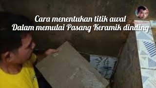 Cara Pasang Keramik Dinding Kamar Mandi [upl. by Eseyt]