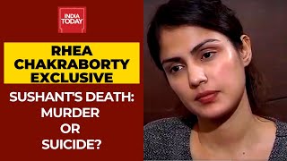 Sushant Singh Rajput Death Case Was It Suicide Or Murder Rhea Chakraborty Responds To Rajdeep [upl. by Ytiak662]