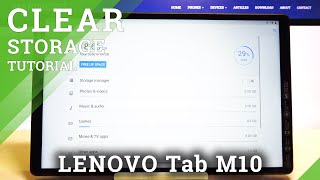 How to Clean Storage in LENOVO Tab M10 – Delete Junk Files [upl. by Nanon]