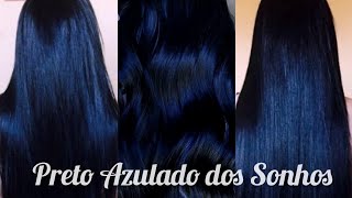 COMO PINTAR O CABELO DE PRETO AZULADO SEM TINTA E SEM TONALIZANTE [upl. by Fosdick759]