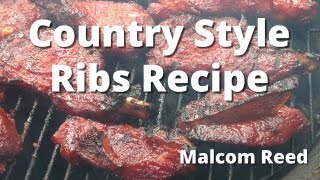 Country Style Ribs  How To Smoke Country Ribs Recipe [upl. by Dayir886]