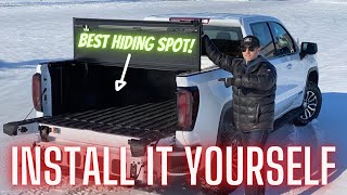 Hard Folding Tonneau  Box Cover Install GMC Sierra Chevy Silverado [upl. by Nawiat]