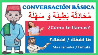 Aprender ÁRABE BÁSICO desde cero para Principiantes  Conversación Lenta y Fácil I Clases de ÁRABE [upl. by Benkley]