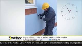 Monocouche Render Crack Repair — Weber Renders amp Decorative Finishes [upl. by Adnaw212]