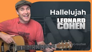 Hallelujah by Leonard Cohen  Easy Guitar Lesson [upl. by Eizle]