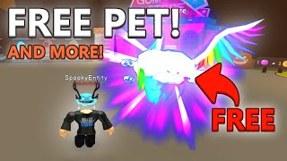 HOW TO GET FREE PET BOOSTS AND TITLE ON BUBBLE GUM SIMULATOR [upl. by Orfurd609]