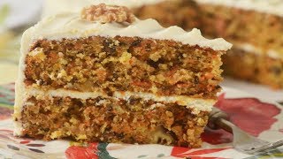 Carrot Cake Recipe Demonstration  Joyofbakingcom [upl. by Lulita]