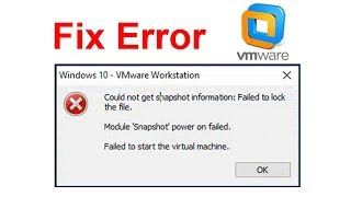 Fix Error  Failed to start the virtual machine [upl. by Saihtam]