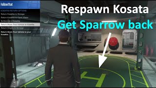 How to get Kosatka amp its Sparrow heli back quickly in GTA Online [upl. by Sidoon]