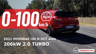 2021 Hyundai i30 N DCT 8spd 0100kmh amp engine sound [upl. by Anne-Marie867]