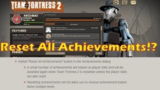 TF2 The quotReset Achievementsquot Button You cant get deleted items back this way stop asking [upl. by Pressman365]