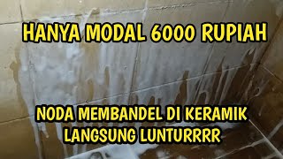 CARA MEMBERSIHKAN KERAMIK [upl. by Yeltnarb]