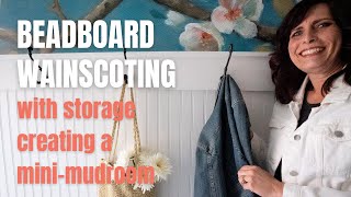 EASY DIY Beadboard Wall [upl. by Sherl]