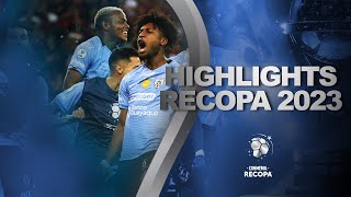 FLAMENGO vs IDV  HIGHLIGHTS  CONMEBOL RECOPA 2023 [upl. by Eseekram]