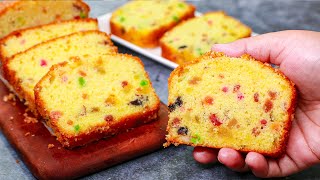 Bakery Style Dry Fruit Cake  Vanilla Fruit Cake Recipe  Yummy [upl. by Frederic130]