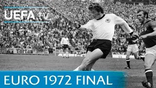 West Germany v USSR 1972 UEFA European Championship final highlights [upl. by Nellahs753]