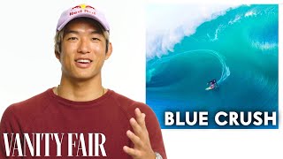 Pro Surfer Reviews Surf Movies from Blue Crush to Point Break  Vanity Fair [upl. by Alilak]