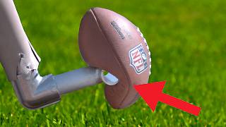 Worlds Longest Field Goal Robot vs NFL Kicker [upl. by Snave]