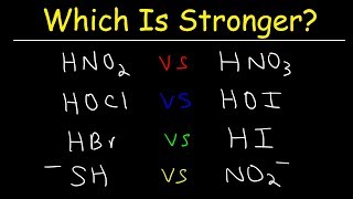 Acid Base Strength  Which Is Stronger [upl. by Talie]