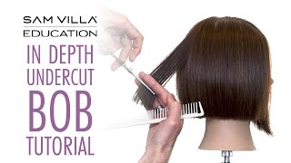 In Depth Undercut Bob Tutorial [upl. by Lleon]