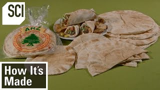 How To Make Pita Bread  How Its Made [upl. by Knox]