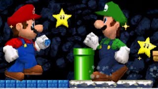 New Super Mario Bros DS  Mario Vs Luigi Mode 5 All Courses [upl. by Haldan621]