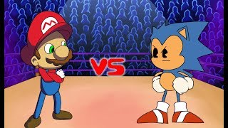 Mario vs Sonic  Cartoon Rap Battles [upl. by Indys]