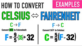 CONVERTING CELSIUS TO FAHRENHEIT amp VICE VERSA [upl. by Vogeley]