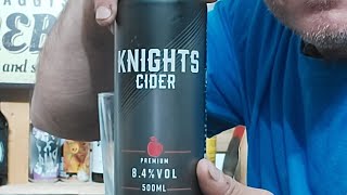 Cider  Knights Cider Premium 84   Review 2253 [upl. by Pete]