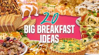 20 Breakfast Recipes for a Crowd  Holiday Breakfast and Brunch Recipe Compilation [upl. by Sacken]