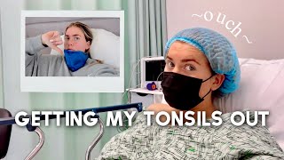 MY TONSILLECTOMY EXPERIENCE VLOG  Surgery amp Recovery [upl. by Nebur]