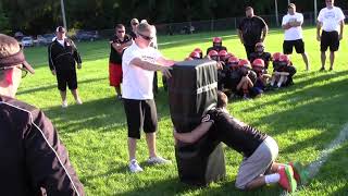 Football Tackling Drills  Hawk Roll Tackle [upl. by Aehta]